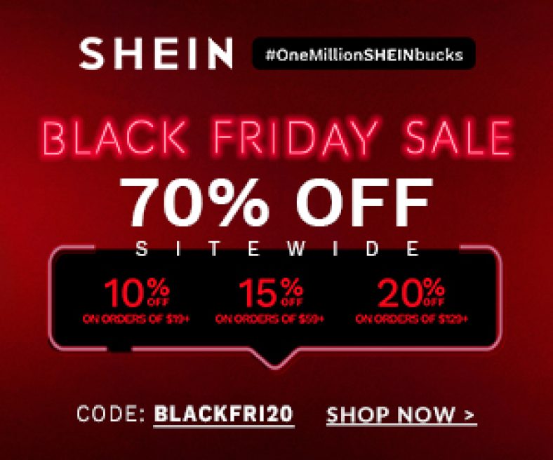 Shein Black Friday Discount Coupon Code Eshaalmart