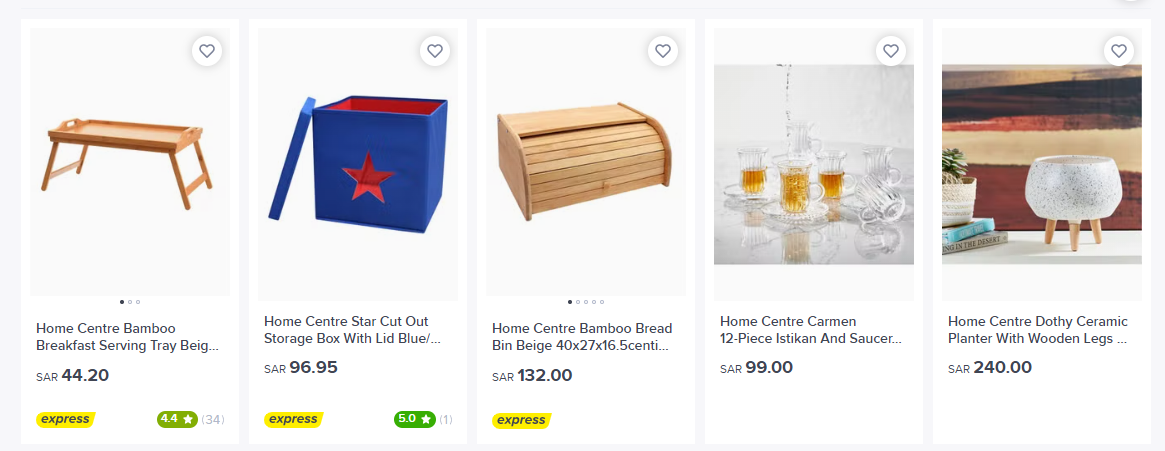 Home Centre offers at noon.com