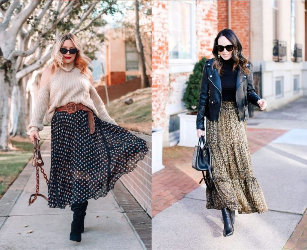 How to wear a maxi dress in winter?