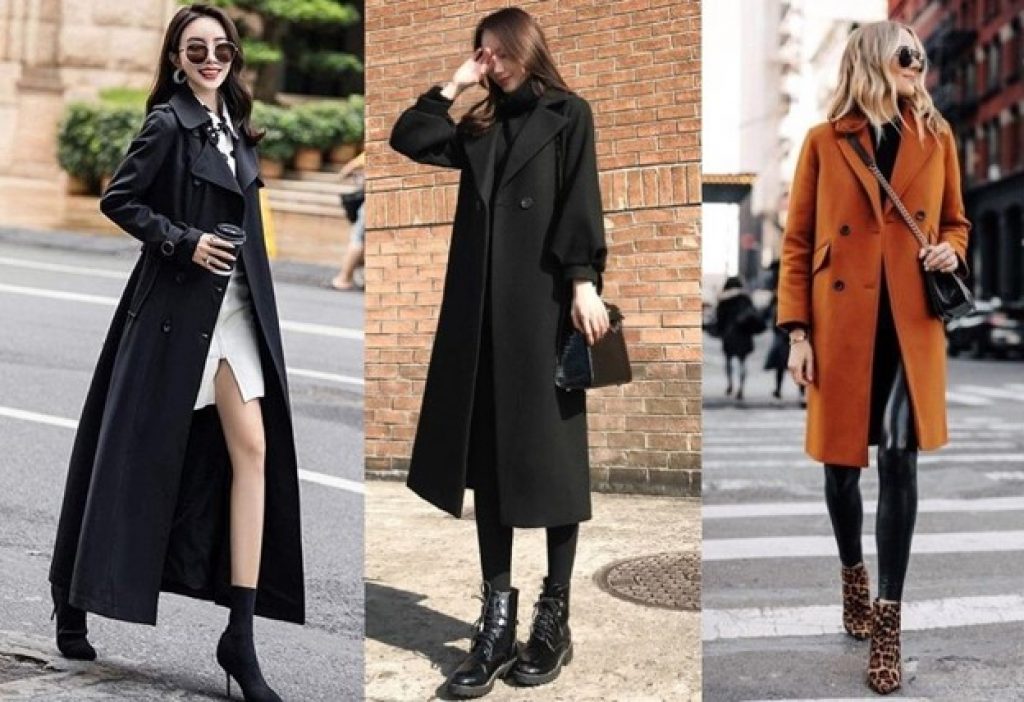 Different coat lengths of a winter coat